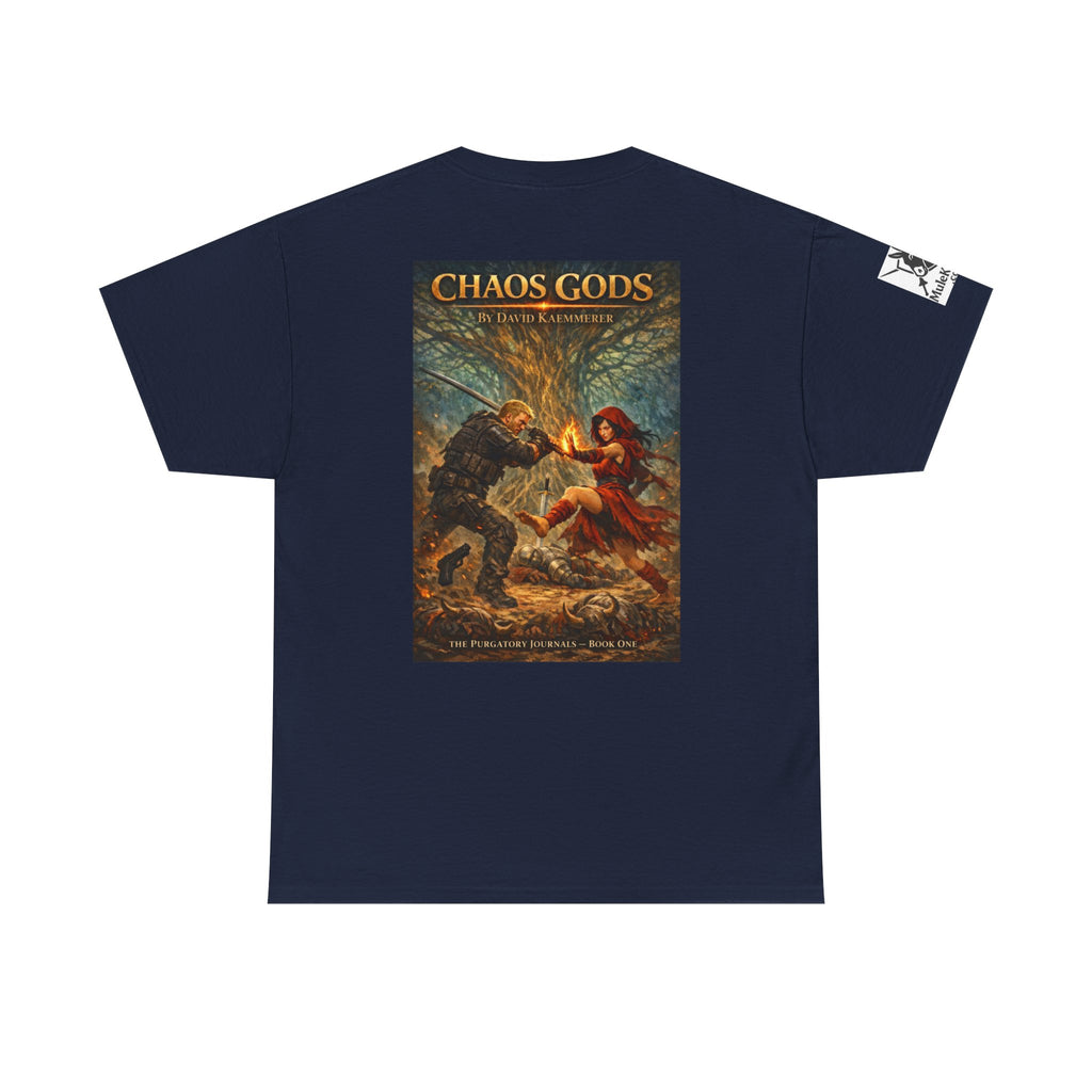 TShirt - Pandora Book Cover Art and on back depicts Chaos Gods Cover