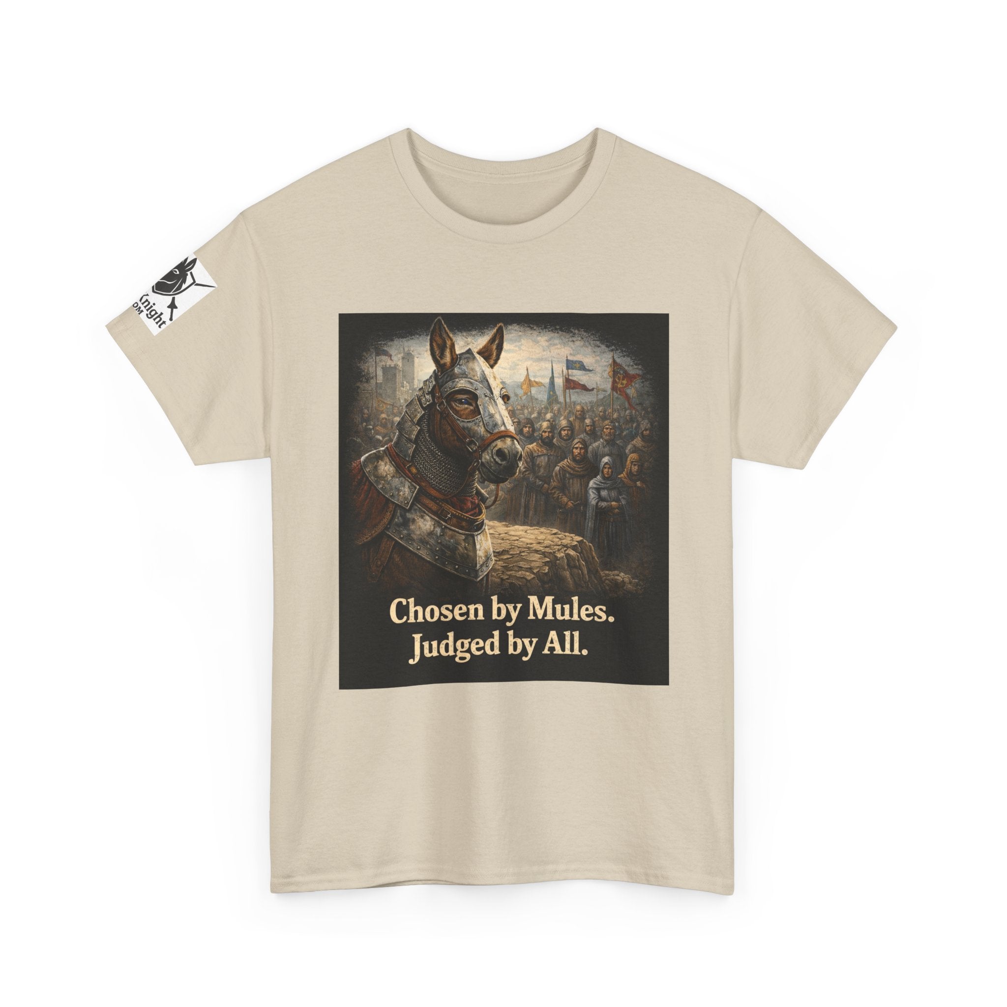 Chosen by Mules Tee — Funny Medieval Donkey Graphic T-Shirt