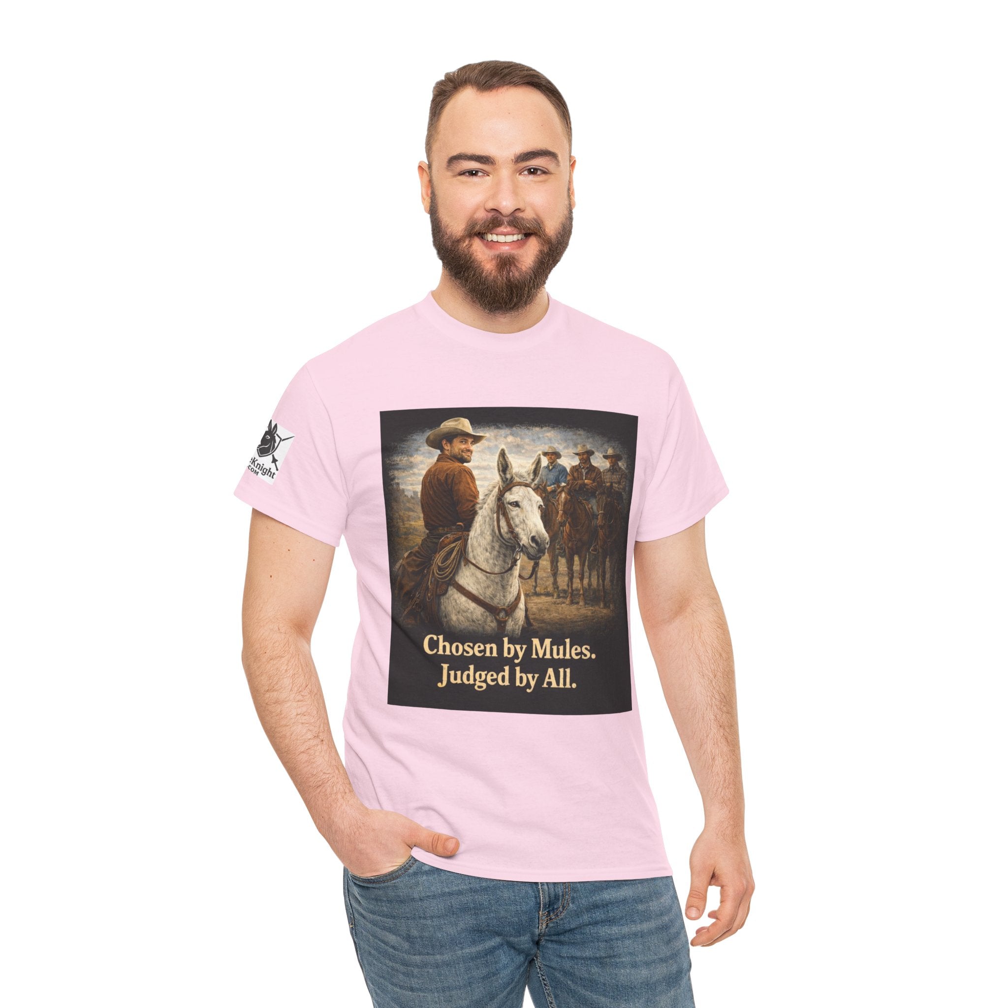 Cowboy Vintage Tee — "Chosen by Mules, Judged by All" Western Shirt