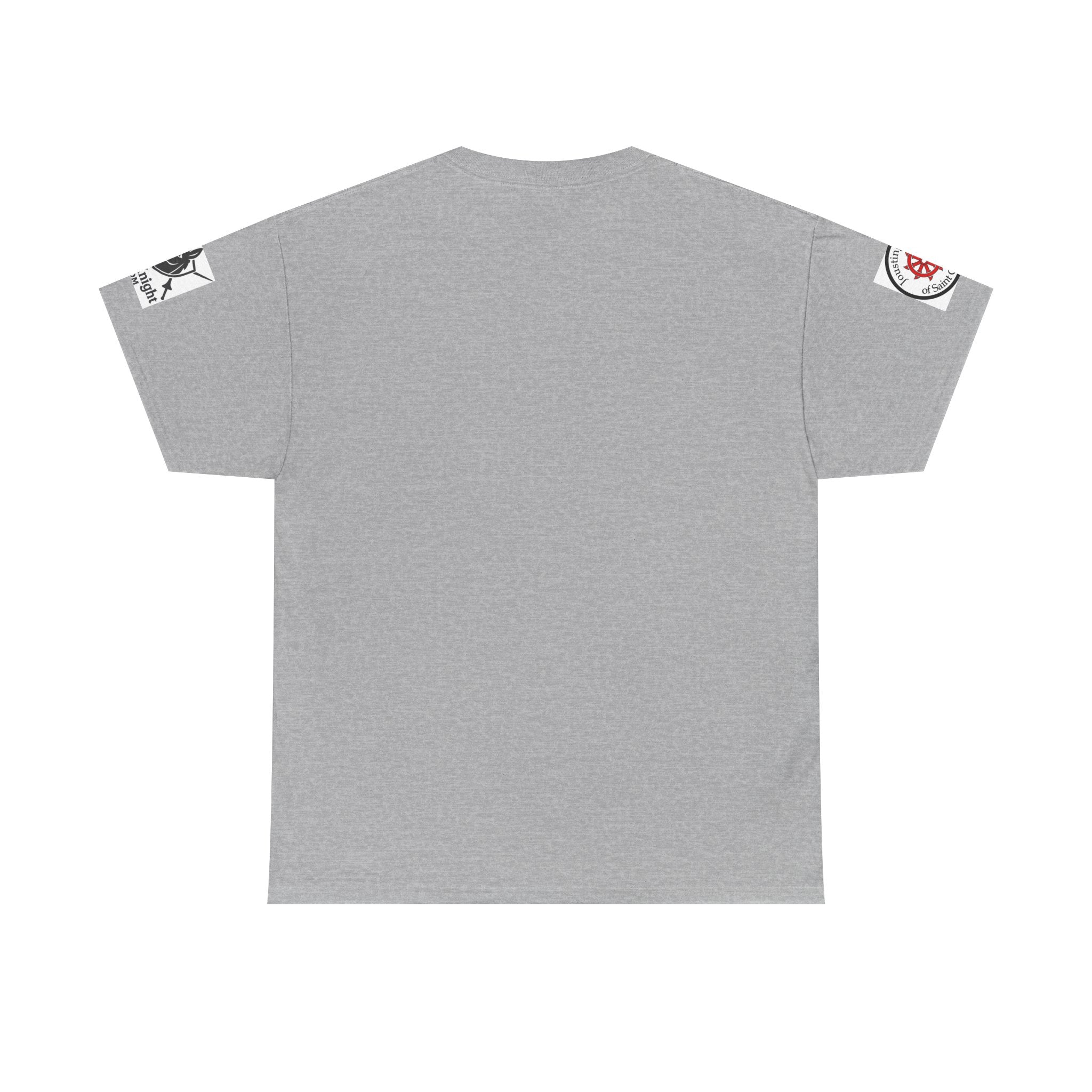 Saint Catherine Jousting Order  Tee — Vintage Stained Glass Saint/Jousting T‑Shirt