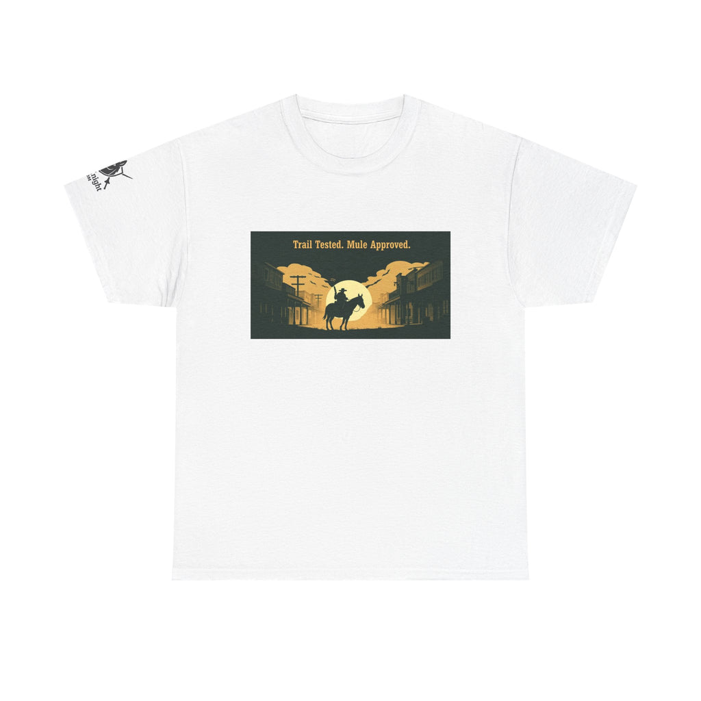 Western Rodeo T-Shirt — 'Trail Tested, Mule Approved' Vintage Cowboy Tee