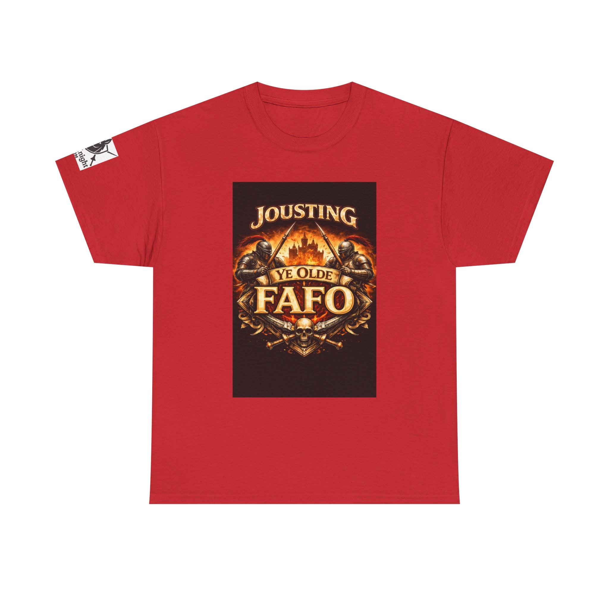 Jousting Ye Olde Fafo T-Shirt — Medieval Vintage Tournament Graphic Tee