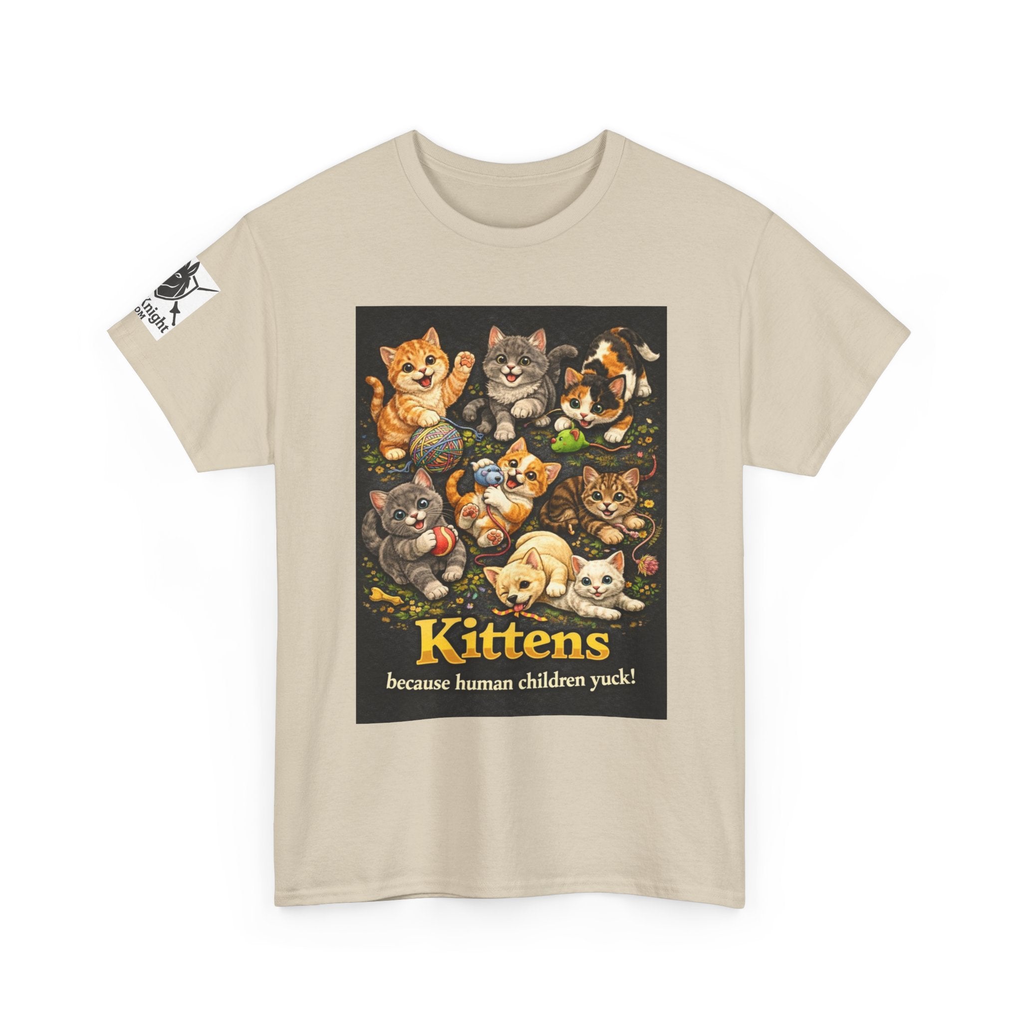 Kittens playing.  Kittens because human Children Yuck!  Teeshirt