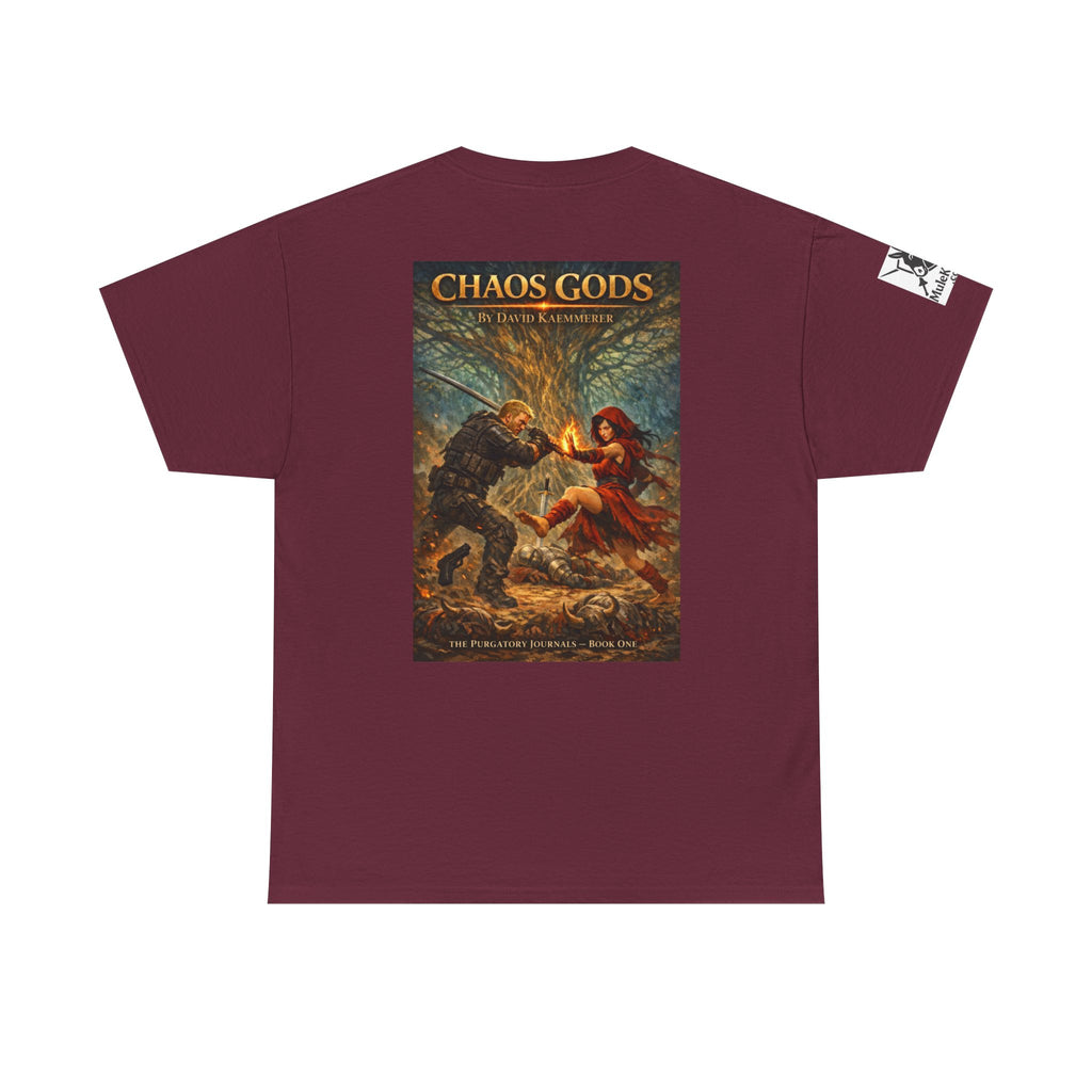 TShirt - Pandora Book Cover Art and on back depicts Chaos Gods Cover