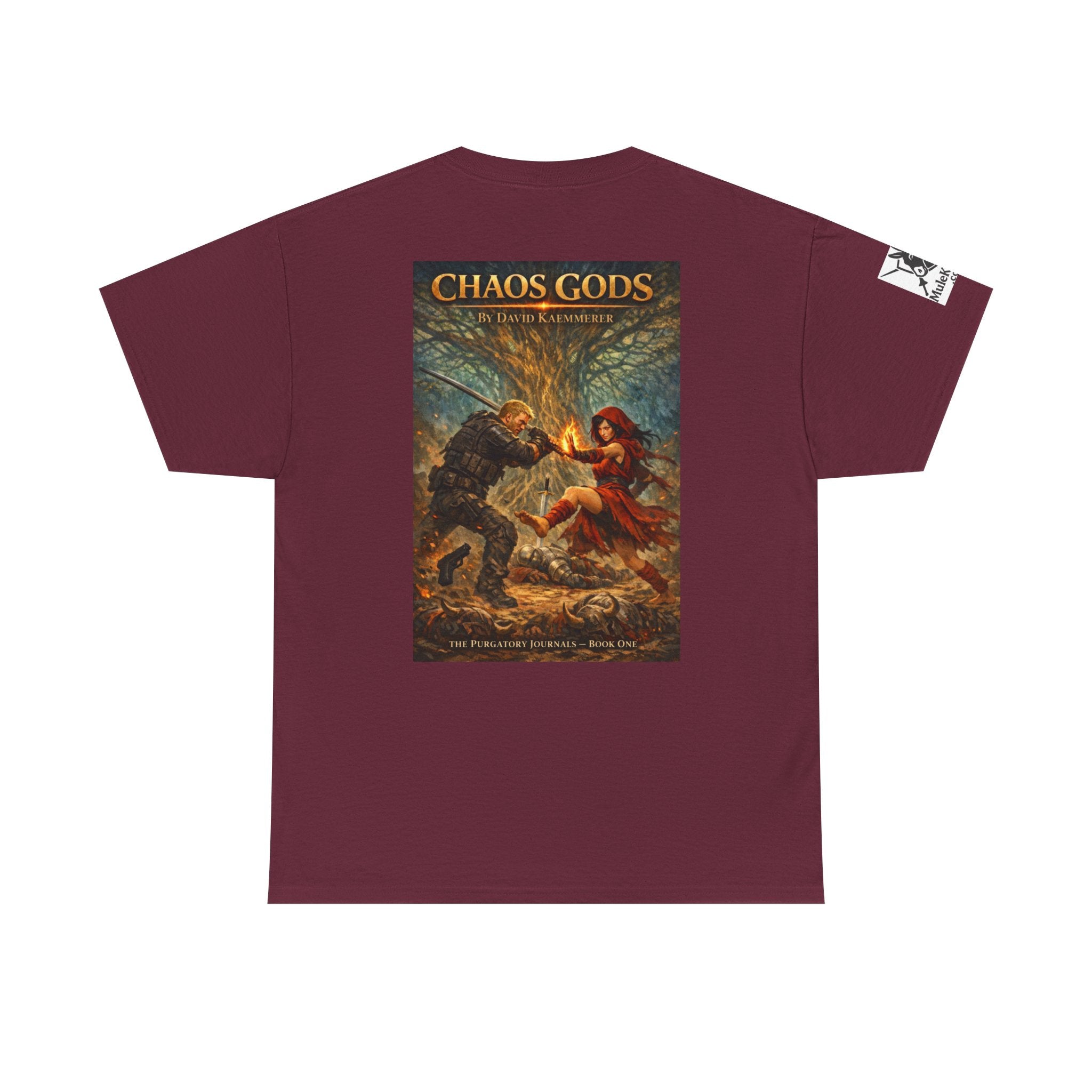 TShirt - Pandora Book Cover Art and on back depicts Chaos Gods Cover