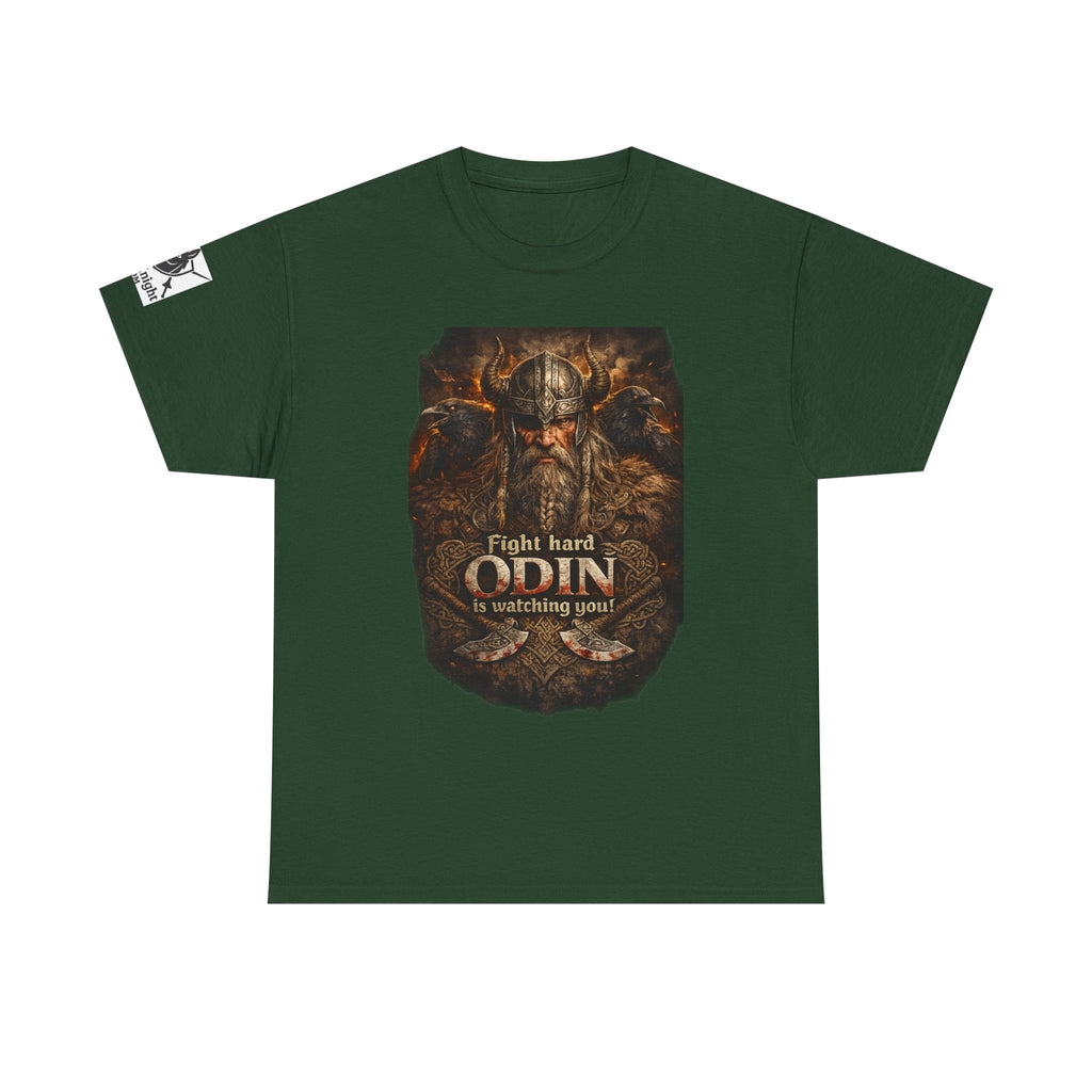 Viking shirt -Fight Hard Odin is watching you! — Funny Knight Tee
