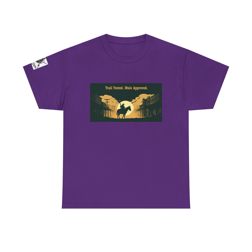 Western Rodeo T-Shirt — 'Trail Tested, Mule Approved' Vintage Cowboy Tee