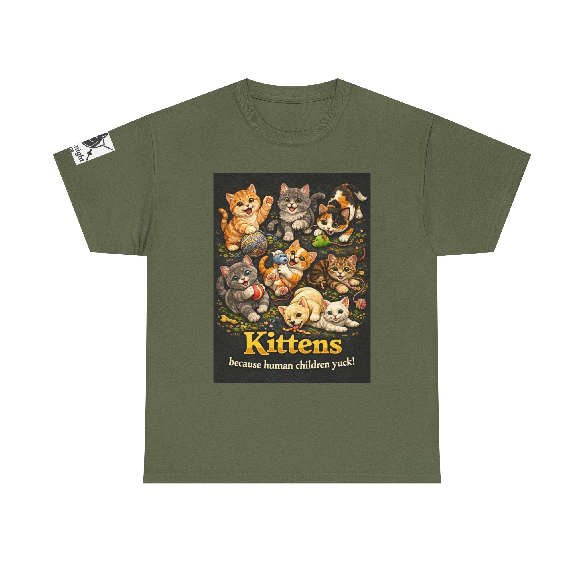 Kittens playing.  Kittens because human Children Yuck!  Teeshirt