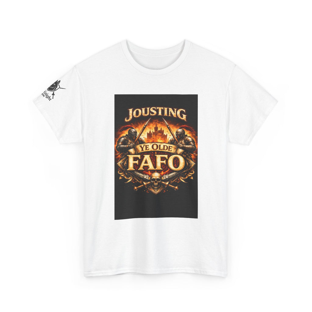 Jousting Ye Olde Fafo T-Shirt — Medieval Vintage Tournament Graphic Tee