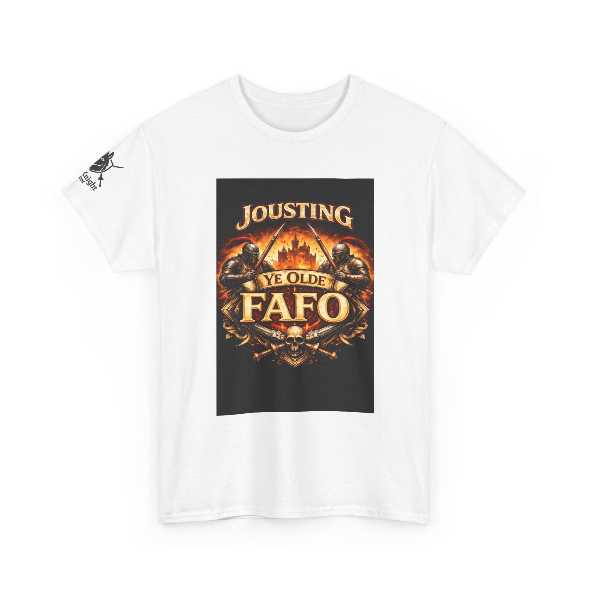 Jousting Ye Olde Fafo T-Shirt — Medieval Vintage Tournament Graphic Tee
