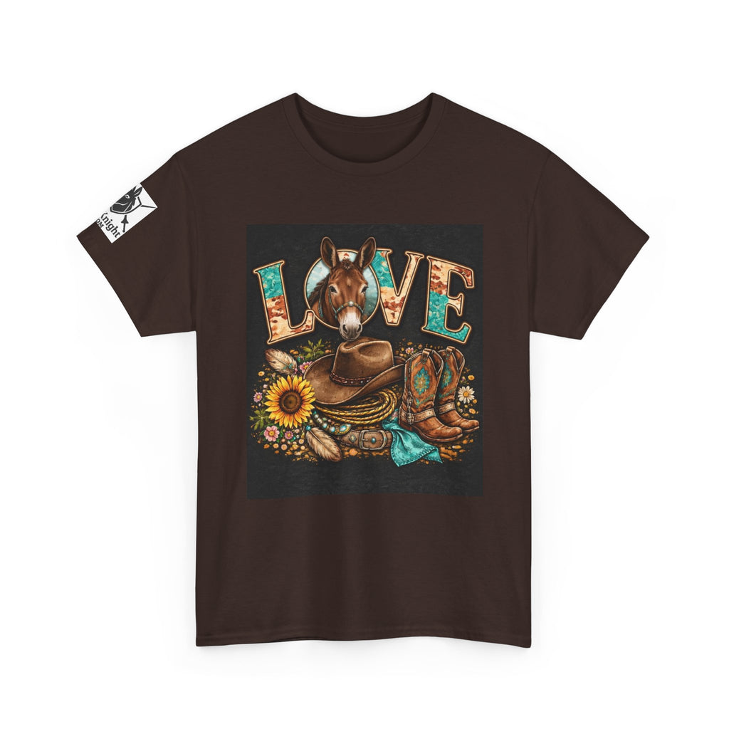 Western rider Love Mules— Cowgirl western Graphic Tee