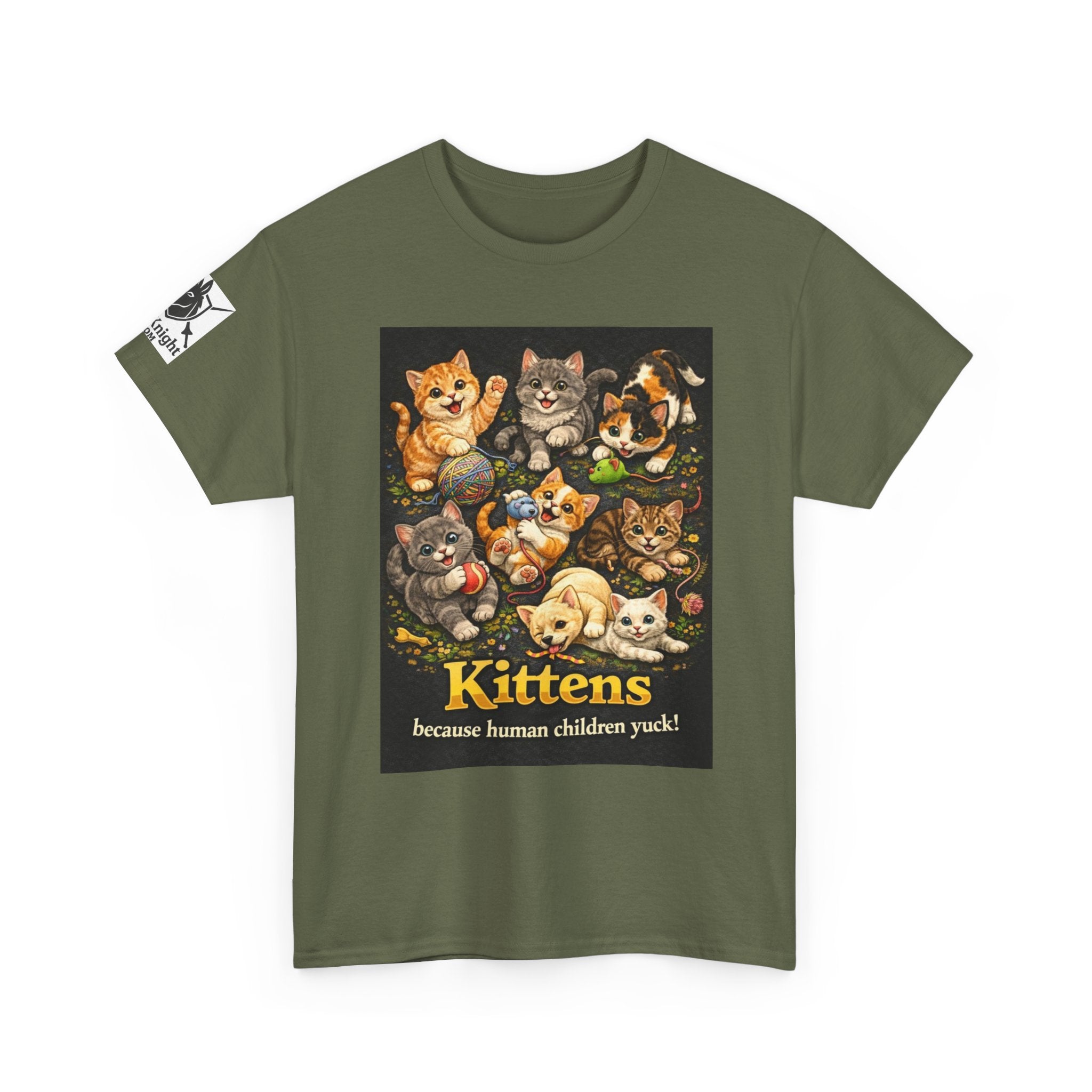 Kittens playing.  Kittens because human Children Yuck!  Teeshirt