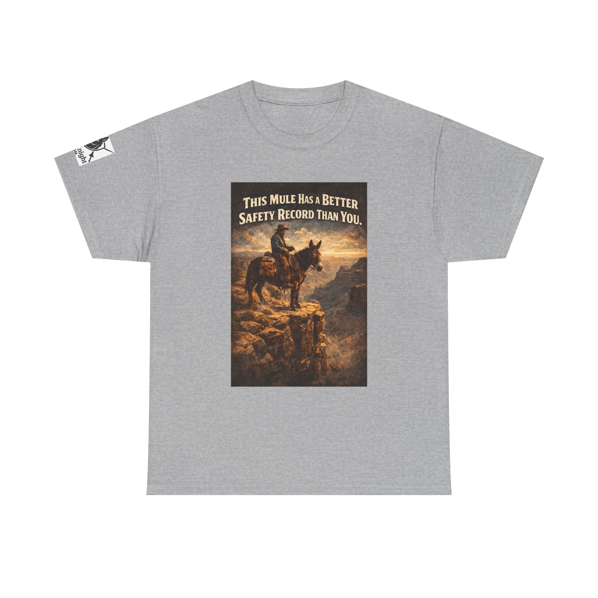 T-Shirt — Vintage Western "This Mule Has a Better Safety Record Than You"
