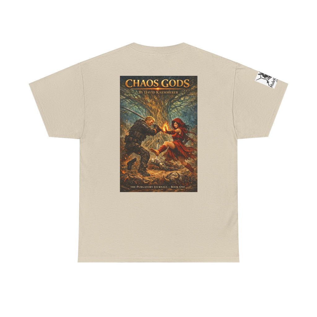 TShirt - Pandora Book Cover Art and on back depicts Chaos Gods Cover