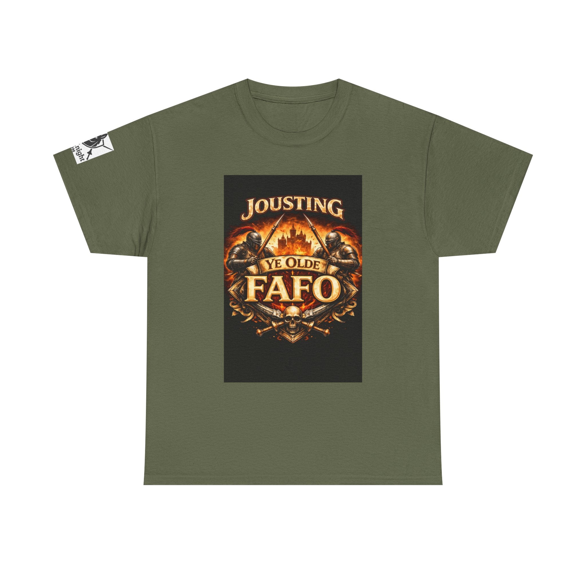 Jousting Ye Olde Fafo T-Shirt — Medieval Vintage Tournament Graphic Tee