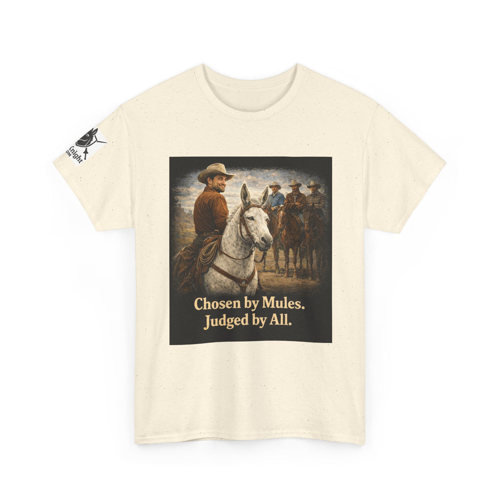 Cowboy Vintage Tee — "Chosen by Mules, Judged by All" Western Shirt
