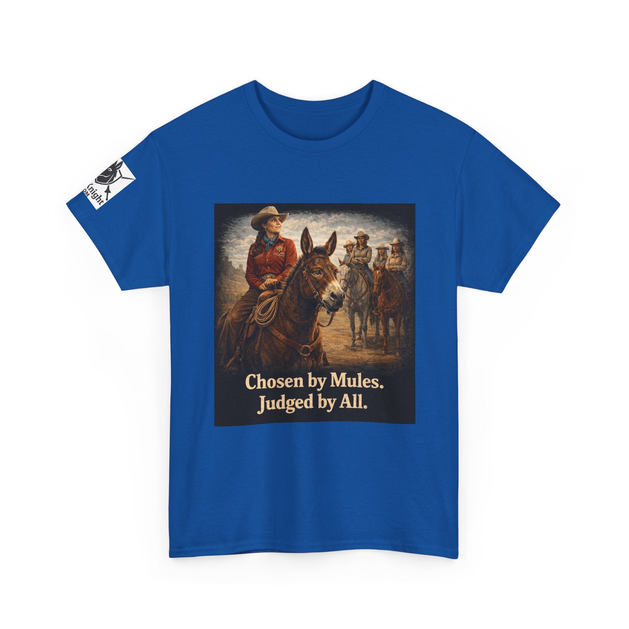 Cowgirl Graphic Tee — "Chosen by Mules. Judged by All." Western Vintage Shirt