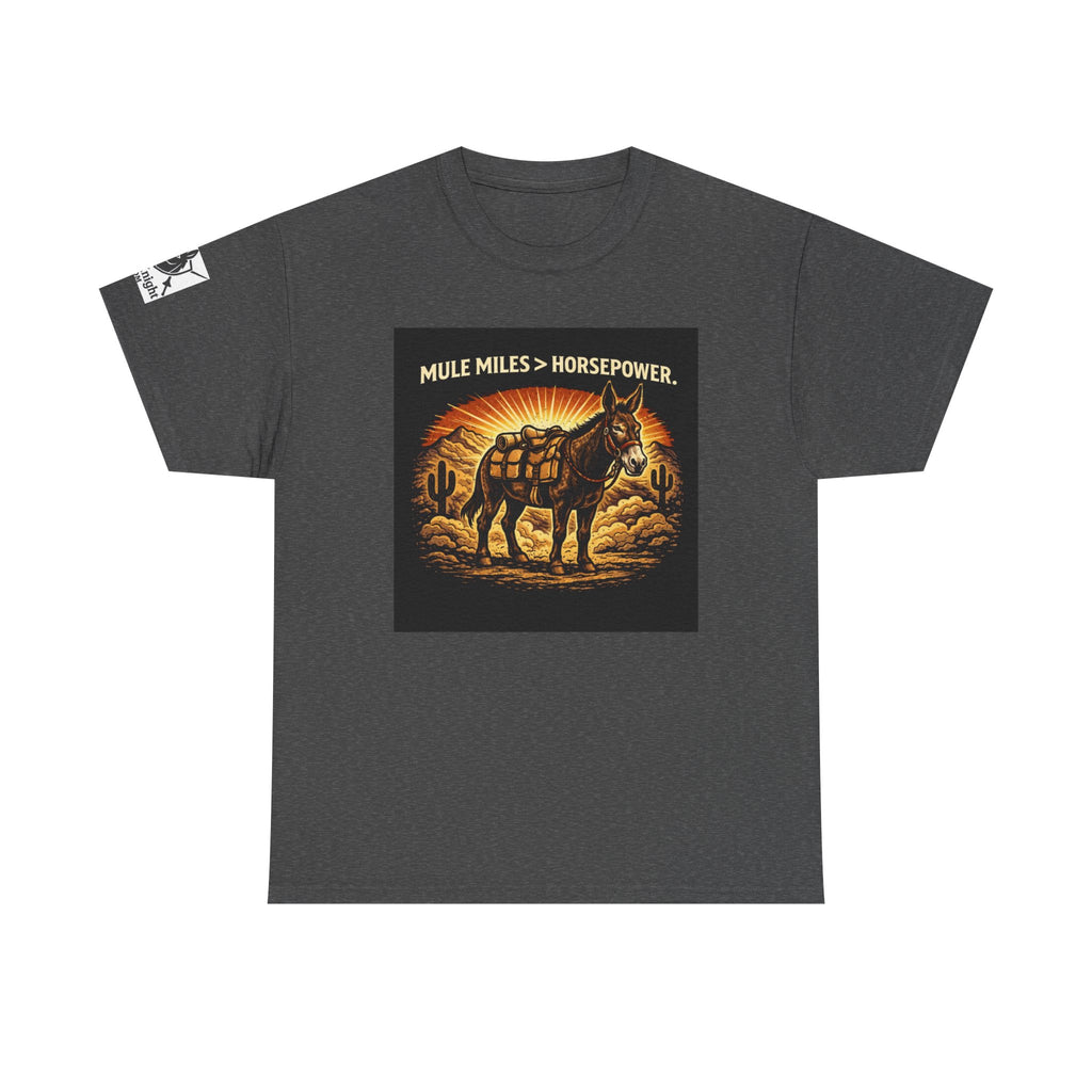 Mule Miles > Horsepower Tee — Vintage Pack Mule Graphic T-Shirt