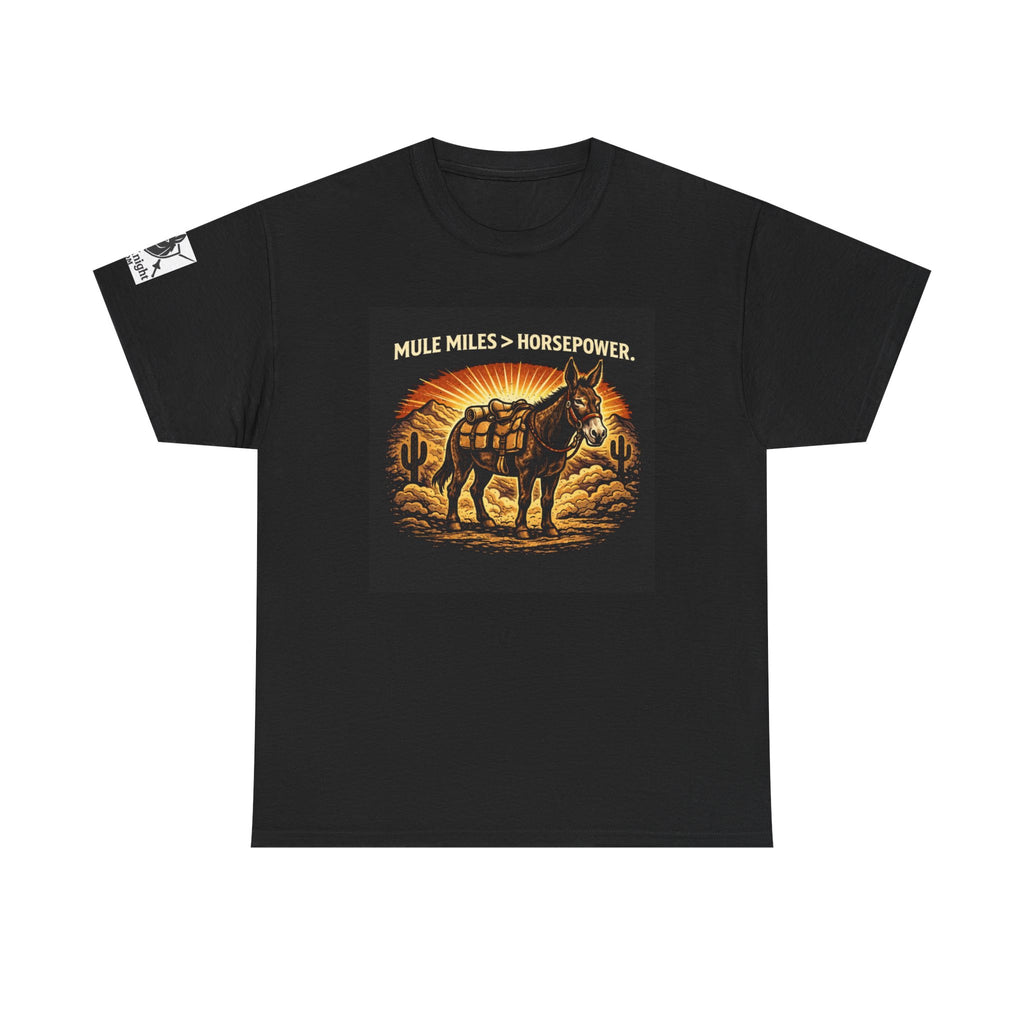 Mule Miles > Horsepower Tee — Vintage Pack Mule Graphic T-Shirt