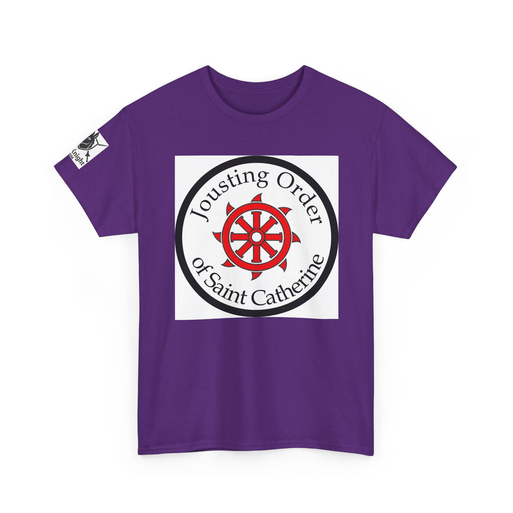 Saint Catherine Jousting Order Tee — Medieval Crest T‑Shirt