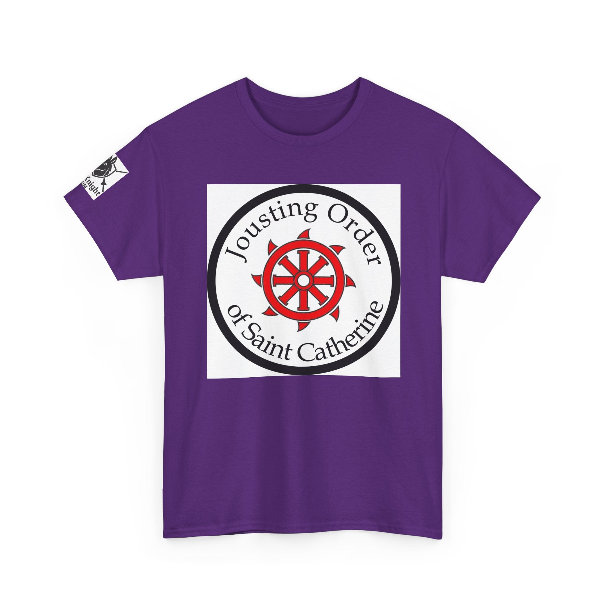 Saint Catherine Jousting Order Tee — Medieval Crest T‑Shirt
