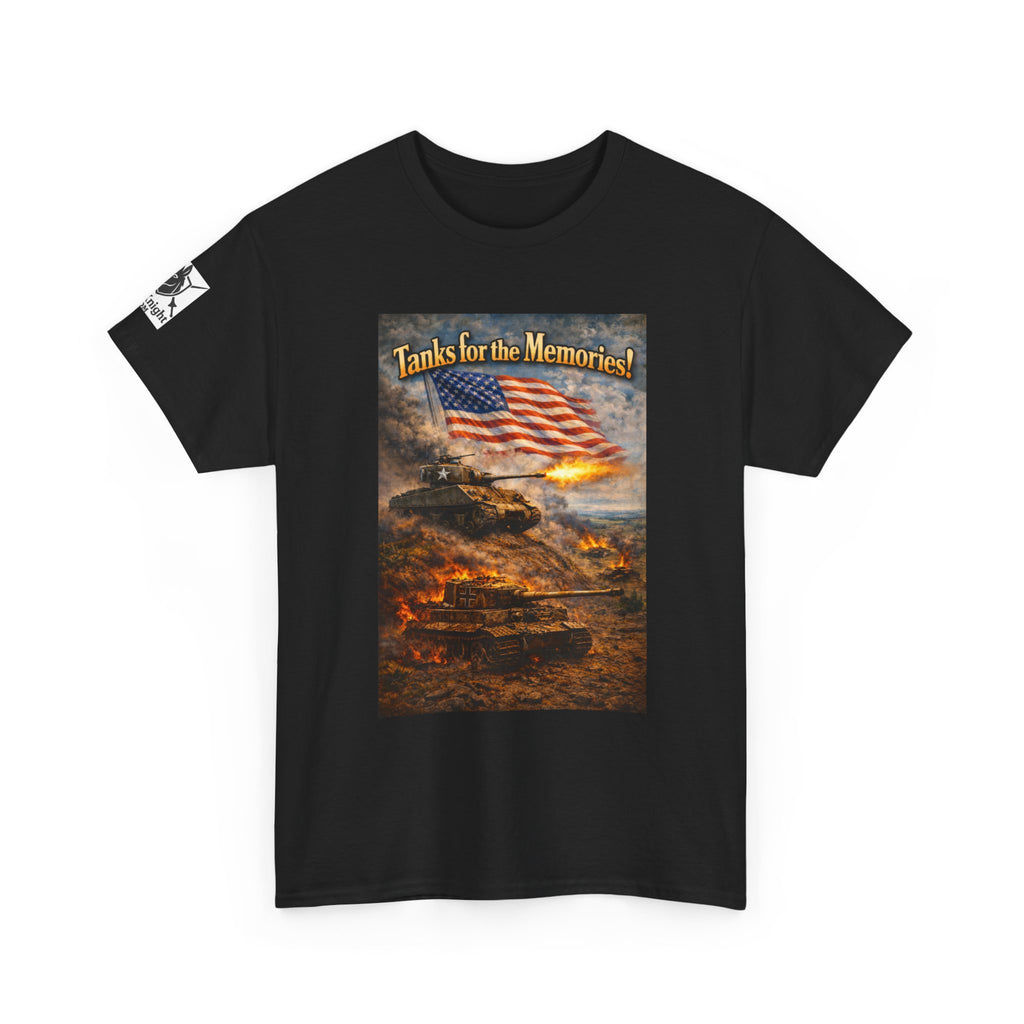 WWII Tank Battle USA Graphic Tee - "Tanks for the Memories"