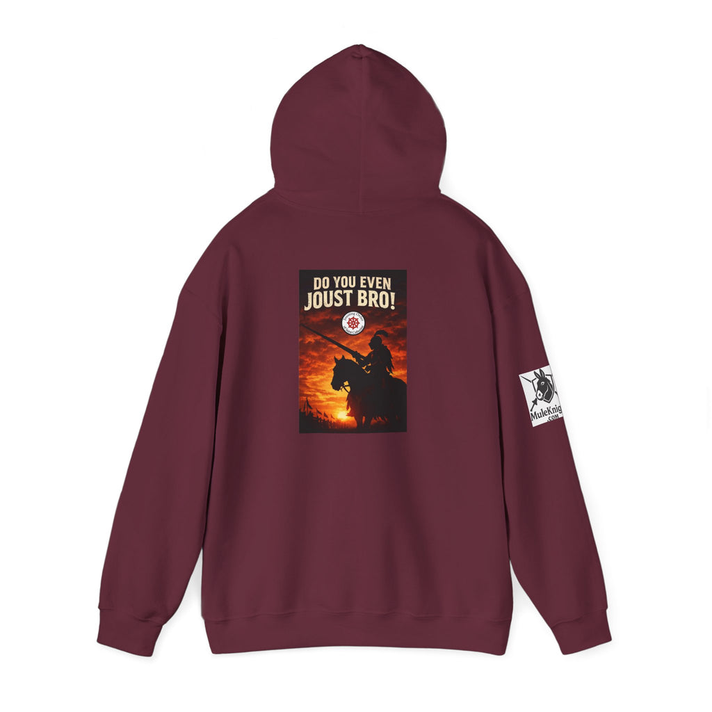 Jousting Hoodie — "Do You Even Joust Bro?" Medieval Tournament Sweatshirt
