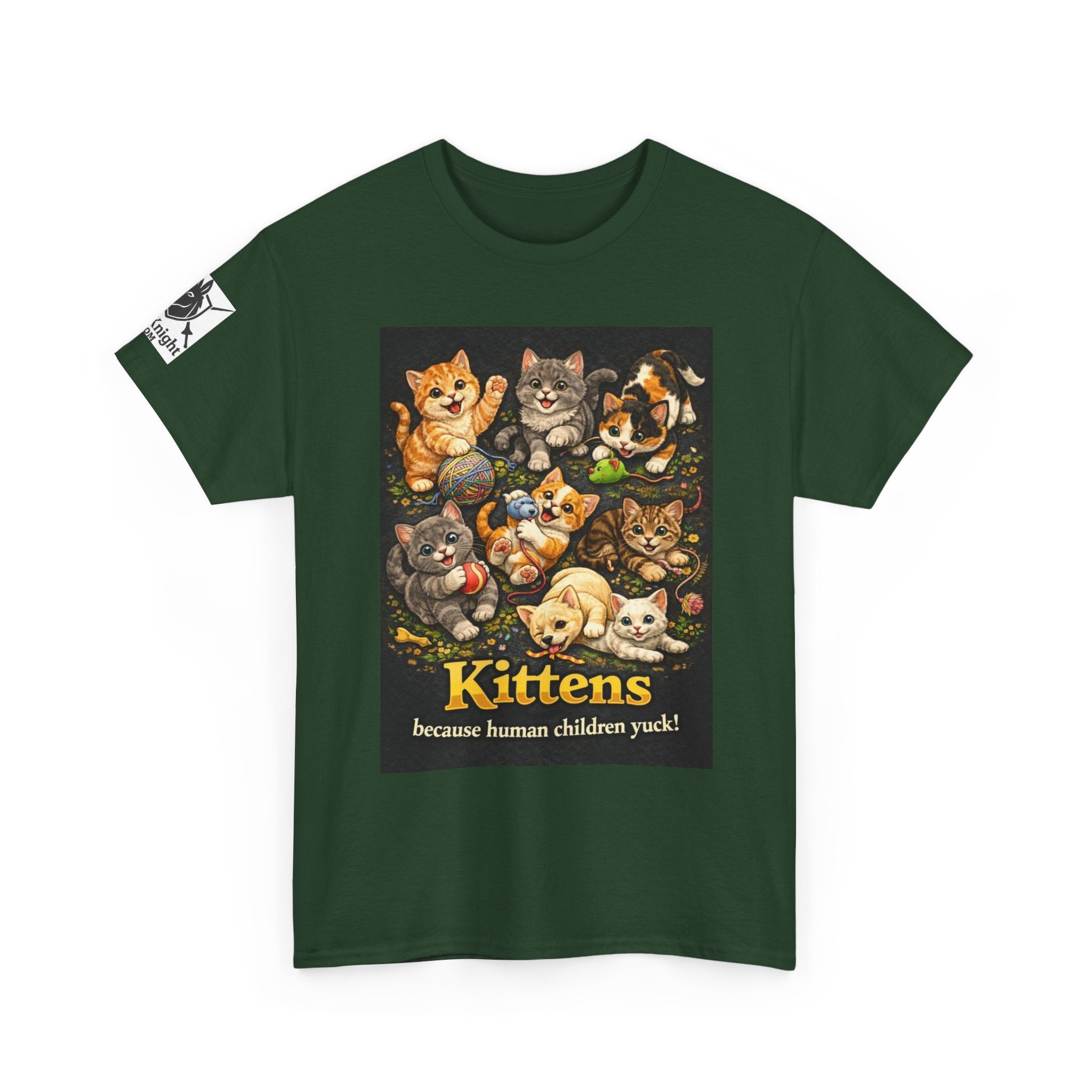 Kittens playing.  Kittens because human Children Yuck!  Teeshirt