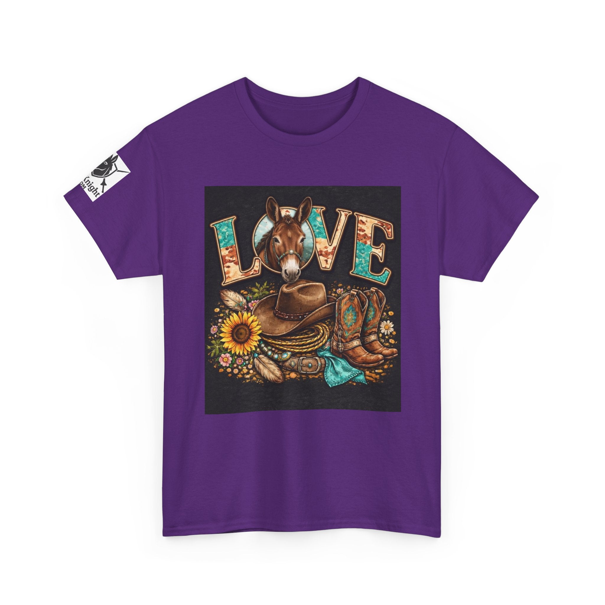 Western rider Love Mules— Cowgirl western Graphic Tee
