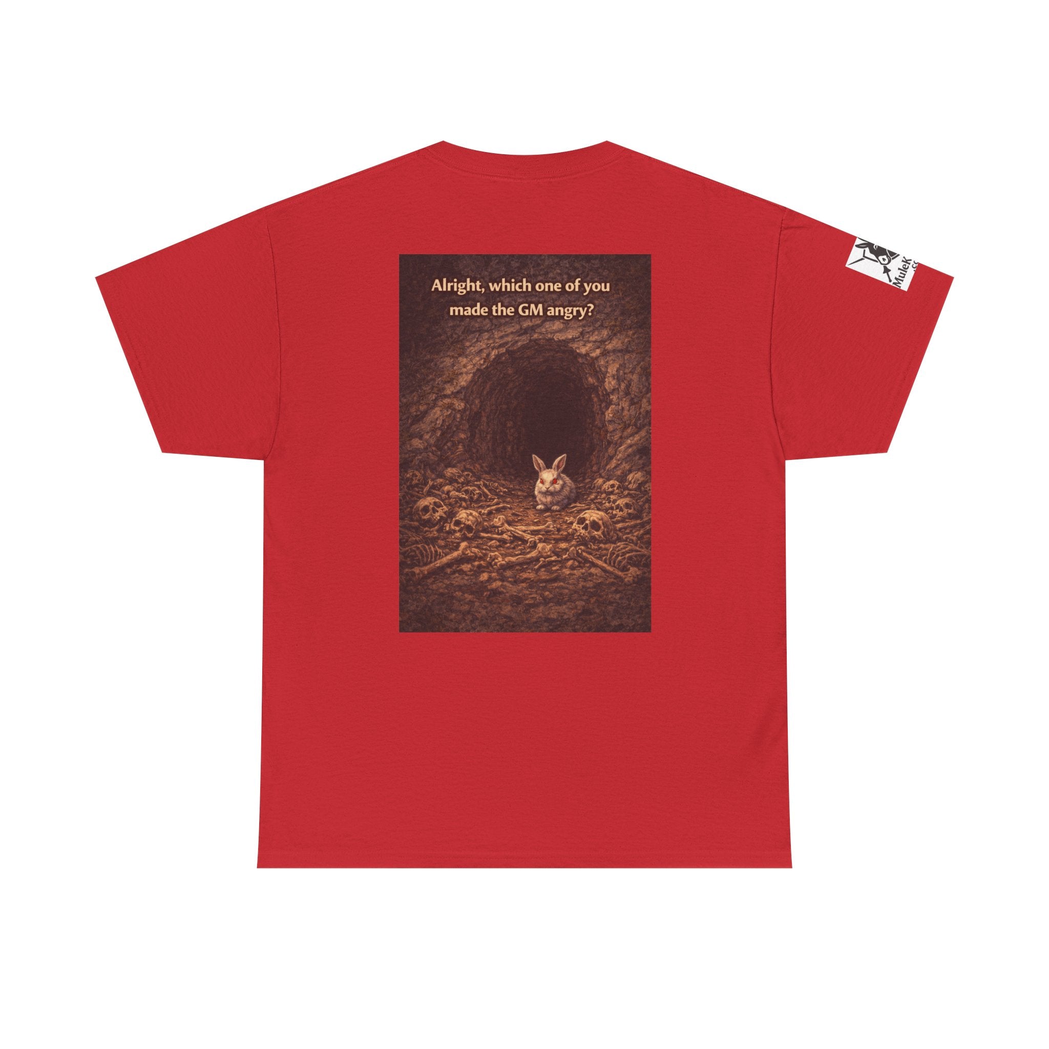 Gaming Tee—  "Alright which one of you made the GM angry!"  Funny tee