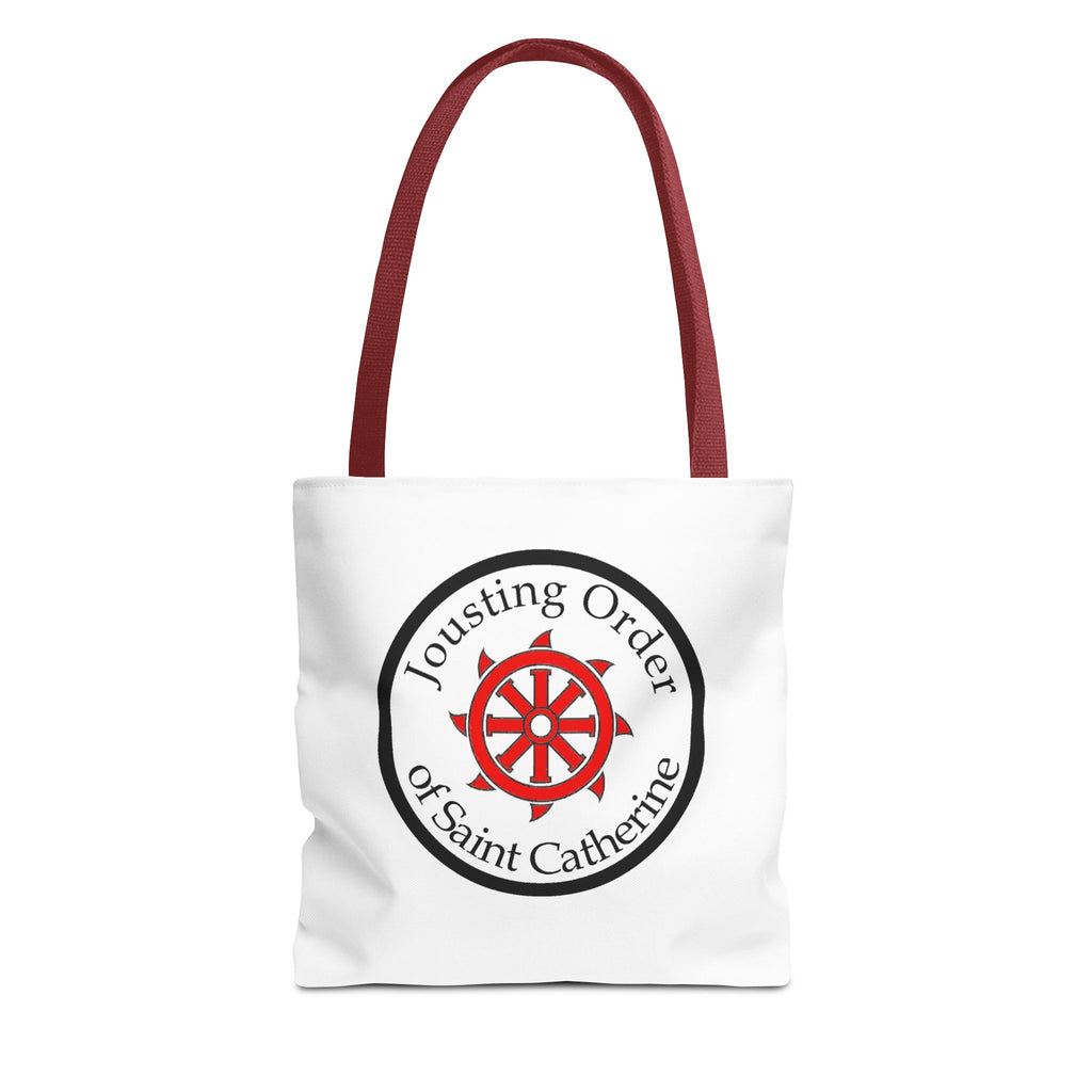 Saint Catherine Jousting Order Tote Bag — Medieval Heraldry Canvas Tote