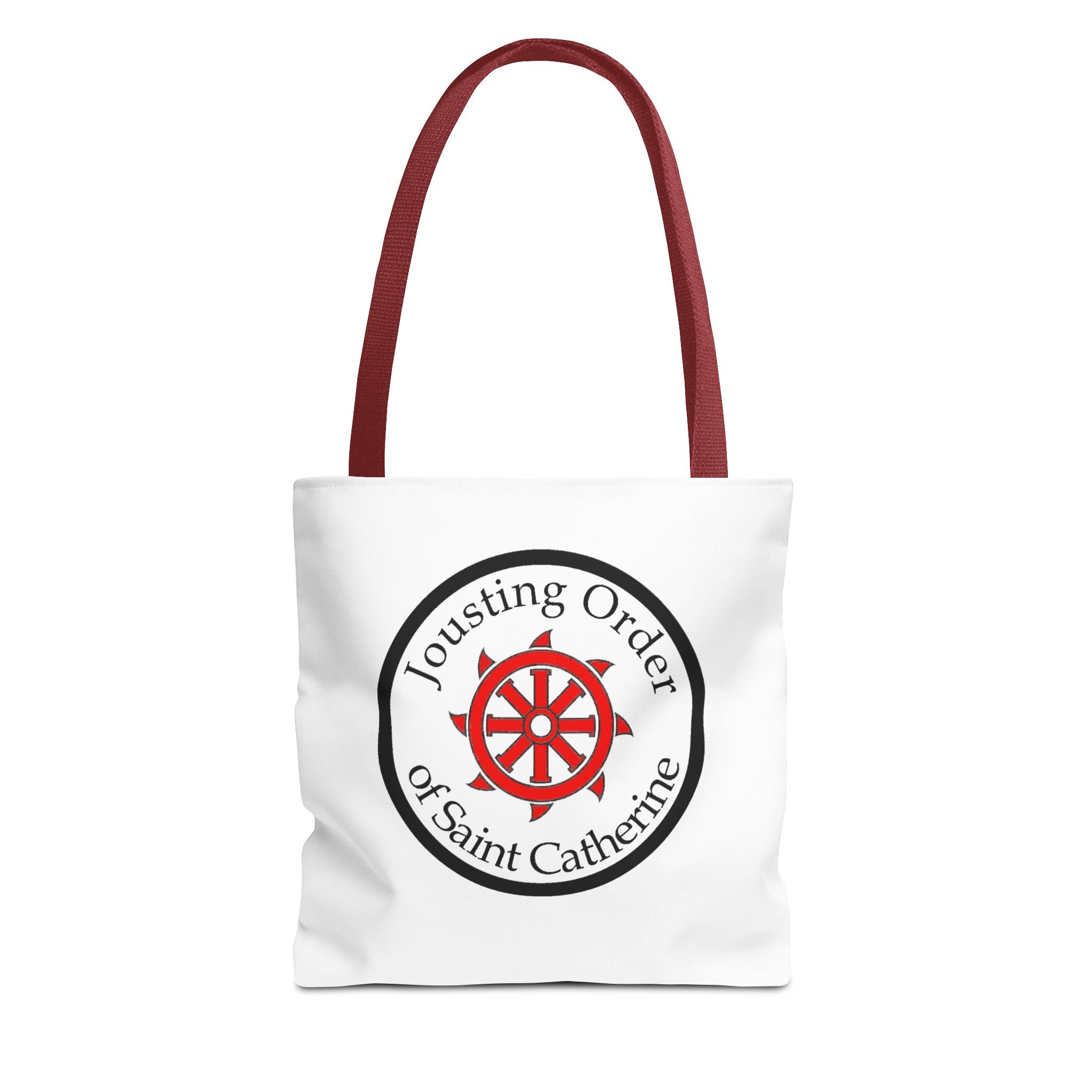 Saint Catherine Jousting Order Tote Bag — Medieval Heraldry Canvas Tote